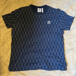 Men’s Blue Adidas Originals Monogram Tee Shirt